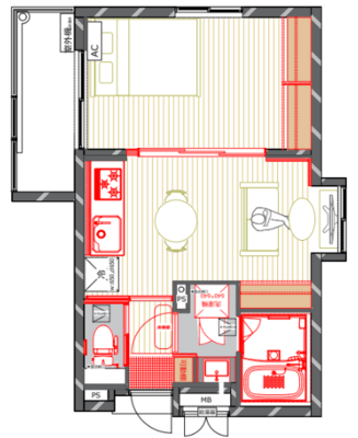 メゾンドフレール【TOMOS】の間取り