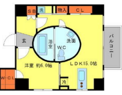 アーデン京町堀イーストの間取り