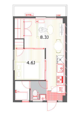 ヴィラコンフォルト【TOMOS】の間取り