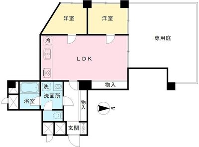 マンション上北沢の間取り