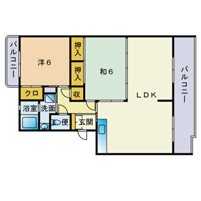 コーポジュジュの間取り