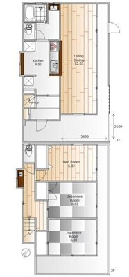 西蒲田3丁目戸建の間取り