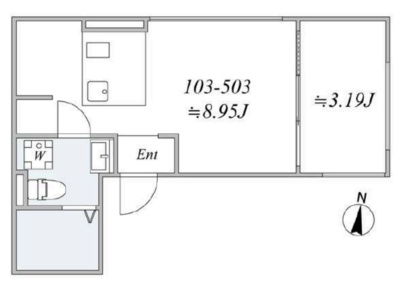 trias391（トリアス391）の間取り