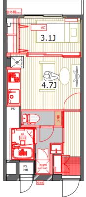 ニュー両国ダイヤハイツ【TOMOS】の間取り