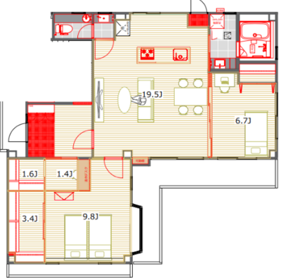 上石神井3丁目戸建て【TOMOS】の間取り