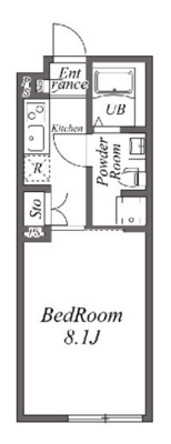 オークスクエア恵比寿の間取り