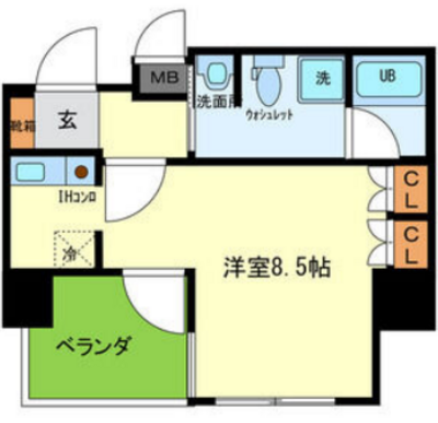 パウゼ東天満の間取り