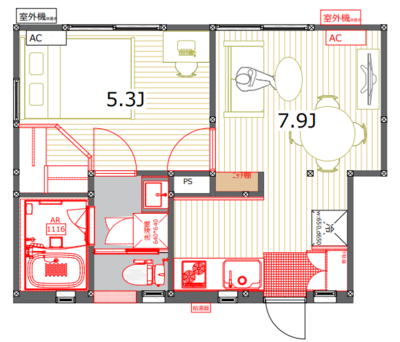 エスポワール上落合の間取り