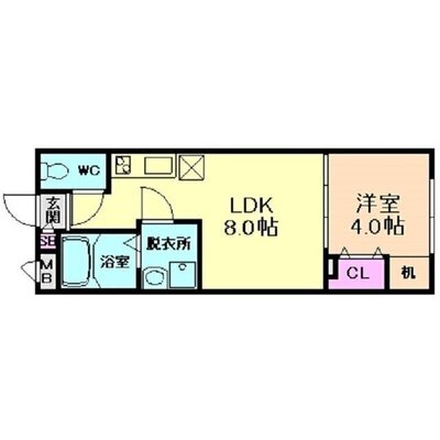 Veena弁天の間取り