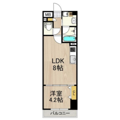 インプルーブ天六の間取り