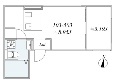 trias391（トリアス391）の間取り