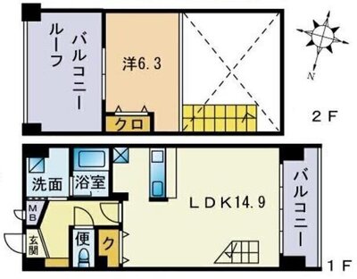 フォルビートⅡの間取り