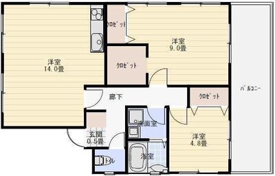 ファミール保奈の間取り