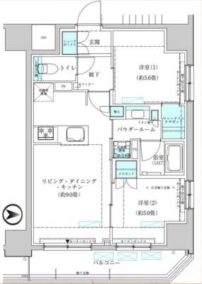 ヴィークブライト蔵前の間取り