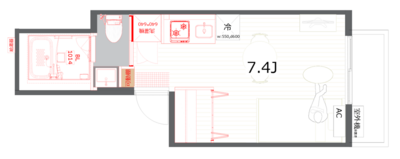 中根1丁目マンション【TOMOS】の間取り
