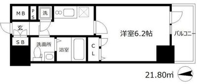 エスリード天神橋筋六丁目の間取り