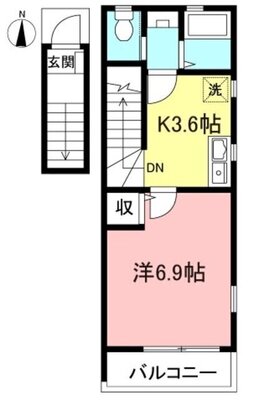 キャッスル成城Ａの間取り