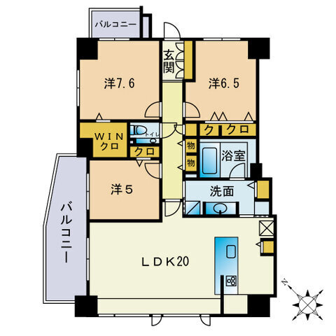 デュオフラッツ大濠西 2
