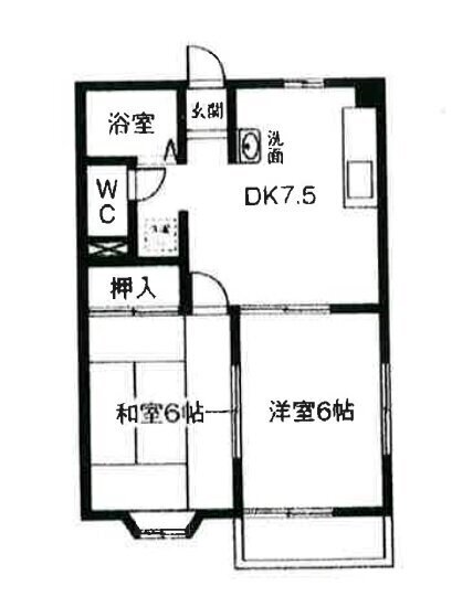 メゾニティ六輪B棟 2