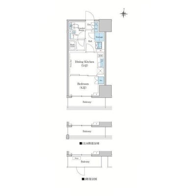 スタイリオ蒲田WESTの間取り