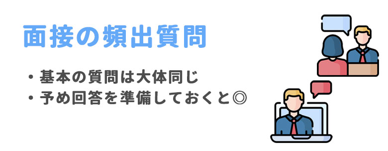 面接で良く出される質問と答え方