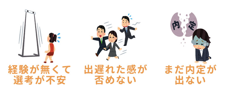 就活で抱える不安