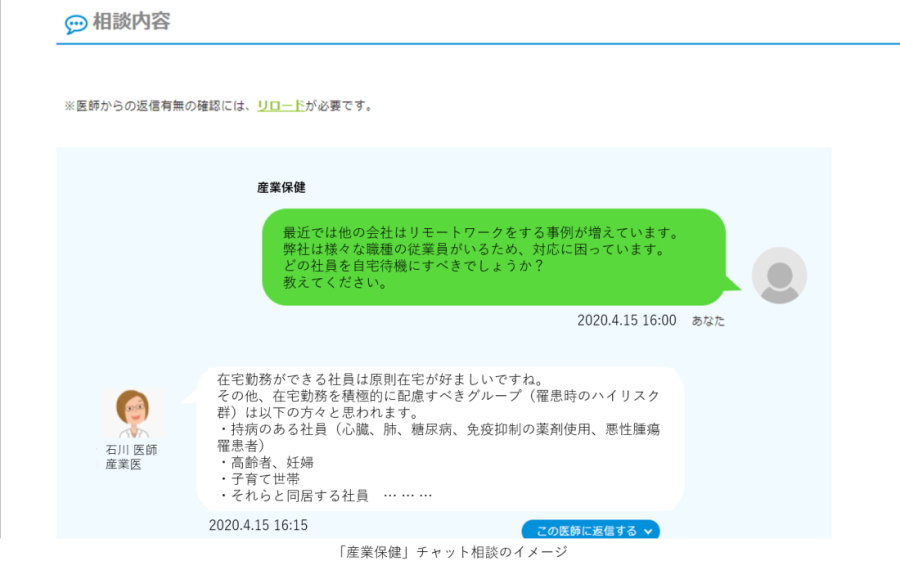 first call 経営者、人事・労務担当者から産業医へ相談