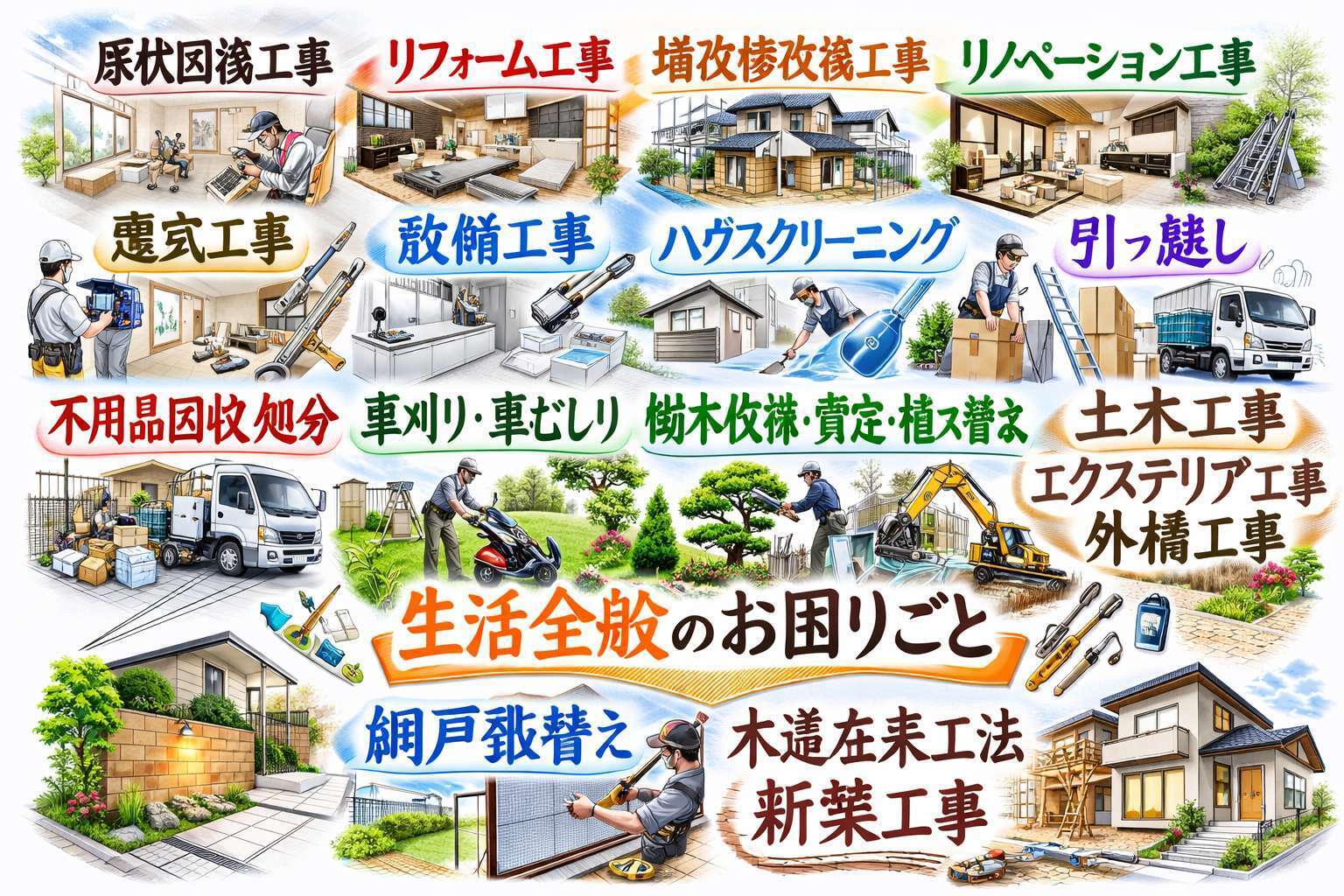 福島県大沼郡会津美里町で原状回復工事 リフォーム工事 リノベーション 