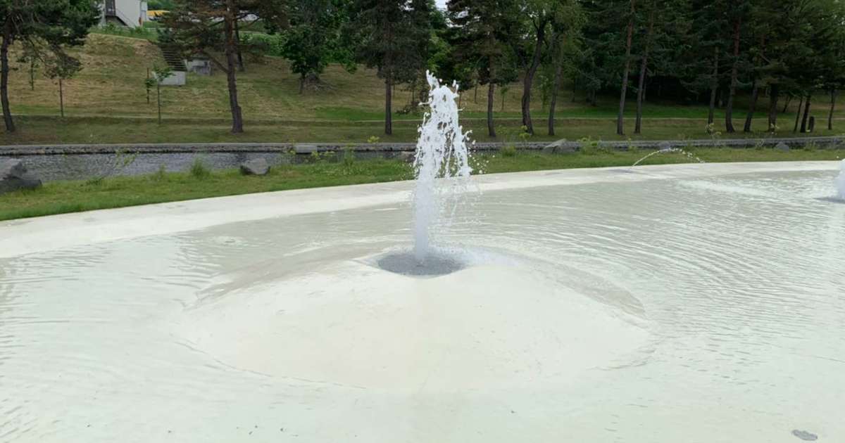 噴水始動 士別市 水演出の設計 設置 メンテナンスは株式会社エナジーデザイン