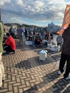 久しぶりの海上釣り堀 アンカー工事 耐震補強工事 穿孔工事は 東京都北区のグレートオークスへ