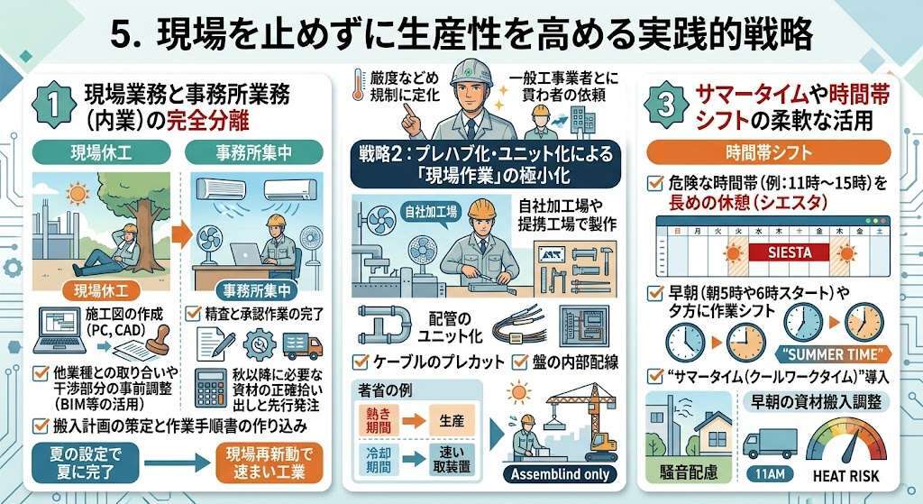 2026年最新版】建設業の「夏季休工」本格化へ。電気工事の施工管理が