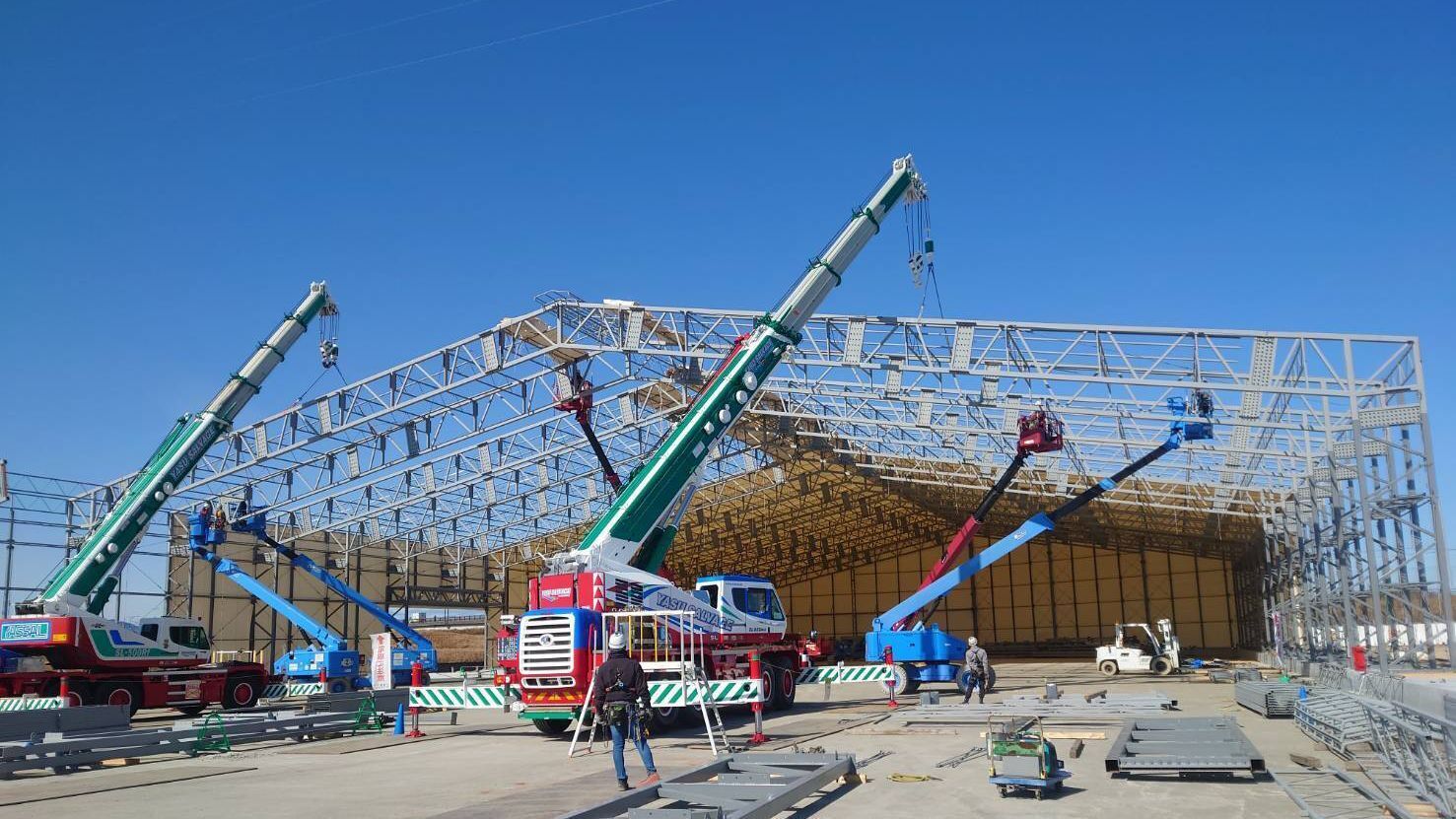 【1級とび技能士 / 即戦力歓迎】広島のランドマークを組む鉄骨建方／賞与年2回・退職金あり／広島市