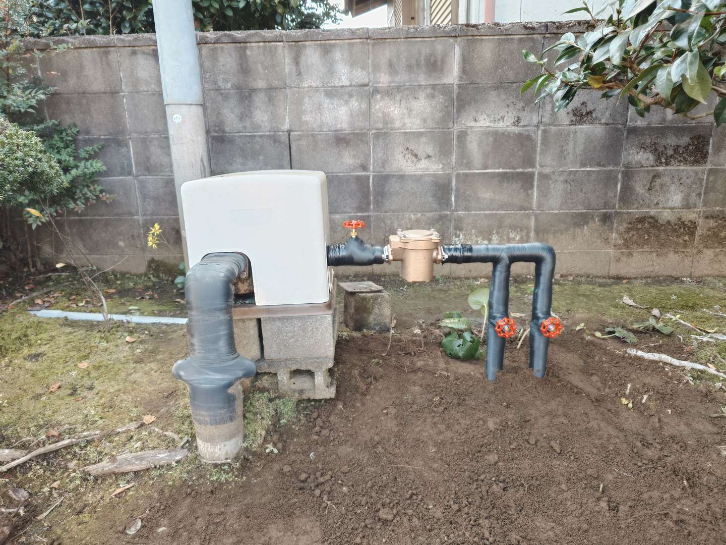 Ⓜ千葉県佐倉市【砂こし器交換とゲートバルブ新設】部品供給終了に伴う更新工事｜日立 GF-25Y | 戸建ての施工事例 | 漏水調査・井戸ポンプ ...
