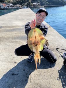 大分県南部アオリイカ好調♪