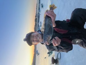 投げ釣りでｱｲﾅﾒ、ｶﾚｲ釣れました！