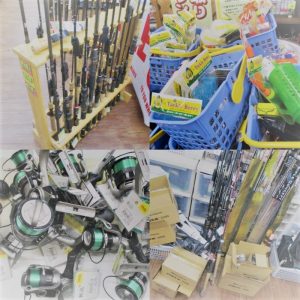 お買得★ｱﾌﾞ特価ﾛｯﾄﾞ&ﾘｰﾙ!!中古ﾛｯﾄﾞ&餌用品!!