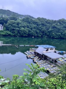 台風の相模湖