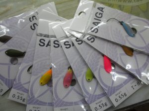 サイガ0.55、シュマリ48F、ムカイ:シャチホコ、ペラクルリンなど管理釣場ルアー入荷致しました!