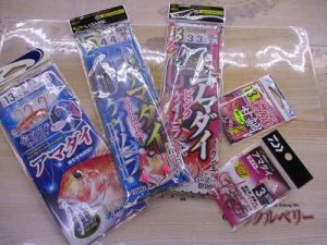 アマダイ仕掛け、冷凍エサそろってますよー