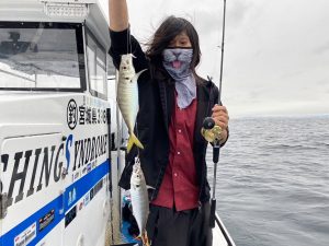 マダイとアジ釣り