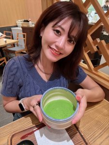 人生初お抹茶🍵