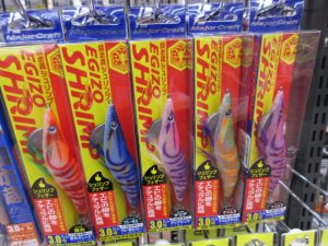 ∇エギ蔵シュリンプ、スクイッドジャンキー、仮面シンカー入荷しました。∇