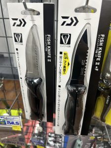 ダイワ フィッシィングナイフⅡ型、MYWARLD お魚袋