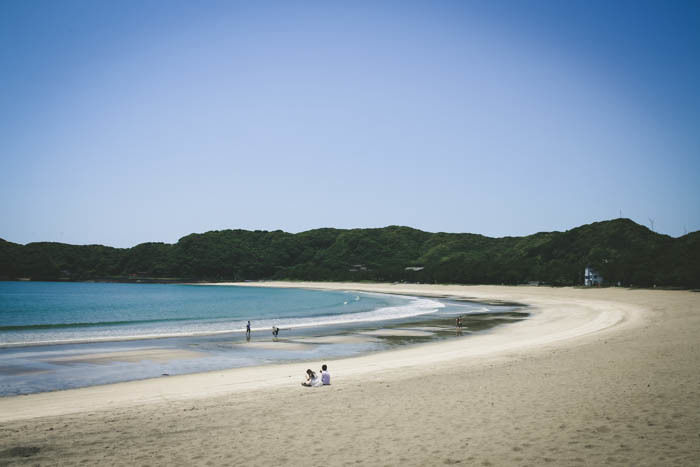 コテージから見たヴィラ弓ヶ浜