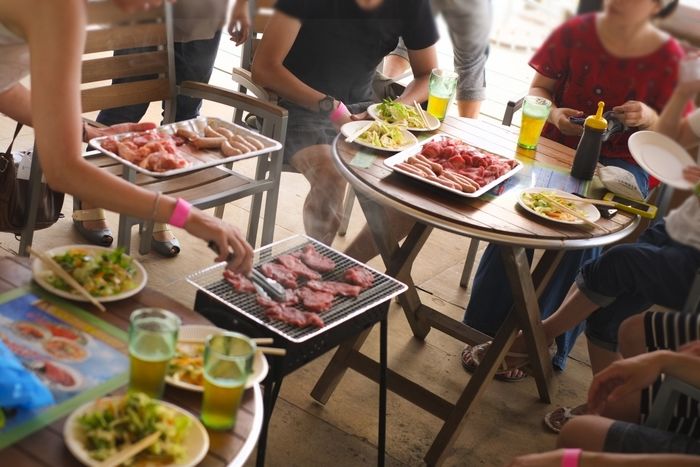 BBQの様子