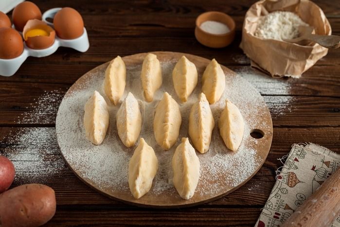 餃子の皮で作ったキャンプ料理