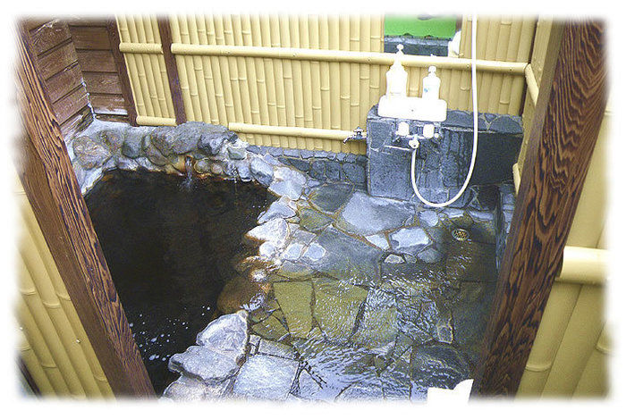つがる地球村の露天風呂の写真