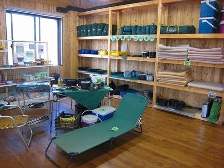 休暇村蒜山高原のレンタルコーナー