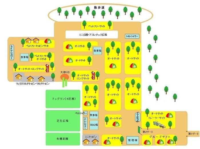 那須高原オートキャンプ オートサイト