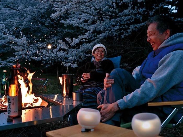 ほおずきをキャンプで使用している画像